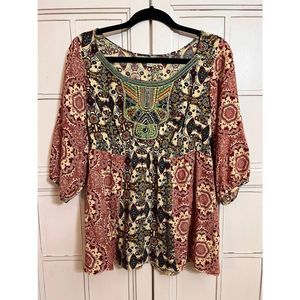 3 for 30! Live And Let Live size small blouse boho